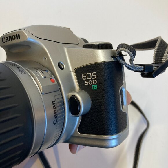 Canon EOS Rebel 500N 35mm SLR Film Camera W 28-90mm Lens + Mixed Lens Lot - Picture 14 of 16